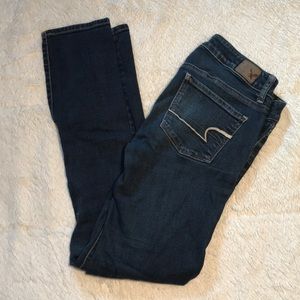 American Eagle dark wash skinny jeans